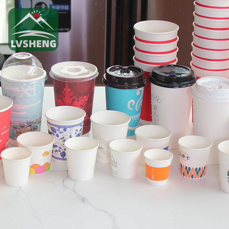 Letšoao la tloaelo la moetsi le hatisitsoe sephutheloana sa Takeout Coffee Cup