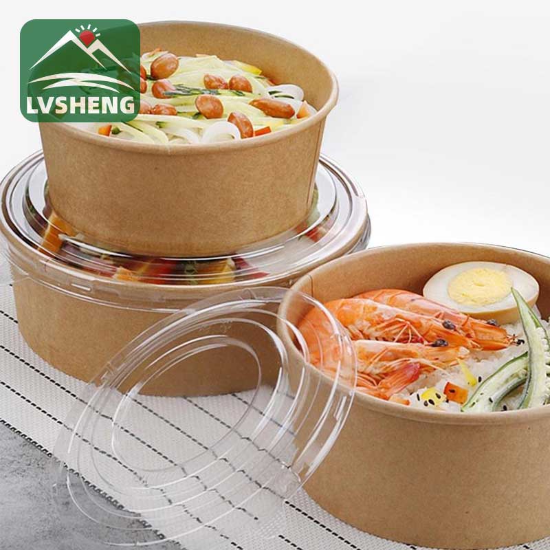 Lahla Kraft Paper Soup Bowl Bakeng sa Lijo