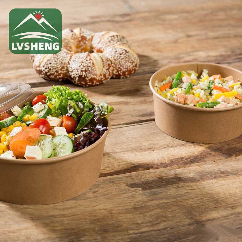 Salad Kraft Paper Bowl e lahliloeng