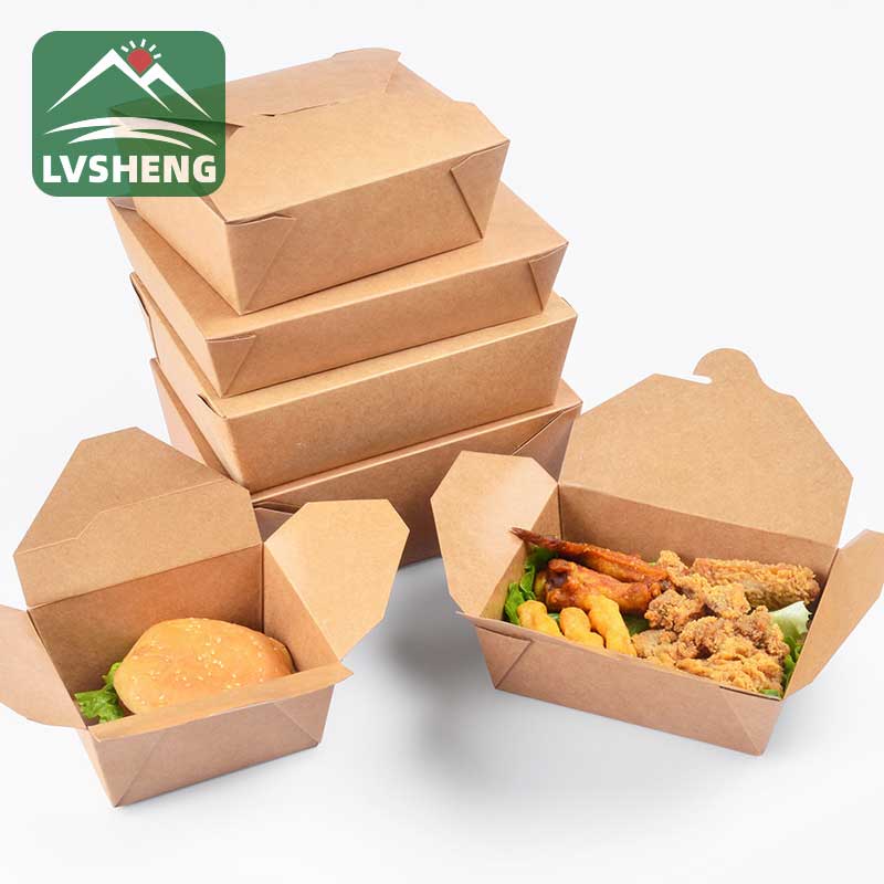 E lahloang Tlosa Kraft Paper Meal Box