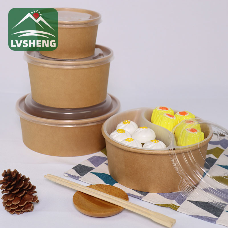 Kraft Paper Bowls Food Packaging