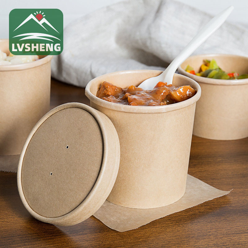 Kraft Paper Soup Bucket